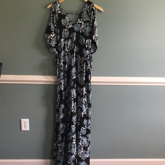 Thakoon Collective | floral flutter split sleeve bohemian maxi dress. Size 2 - Picture 2 of 10